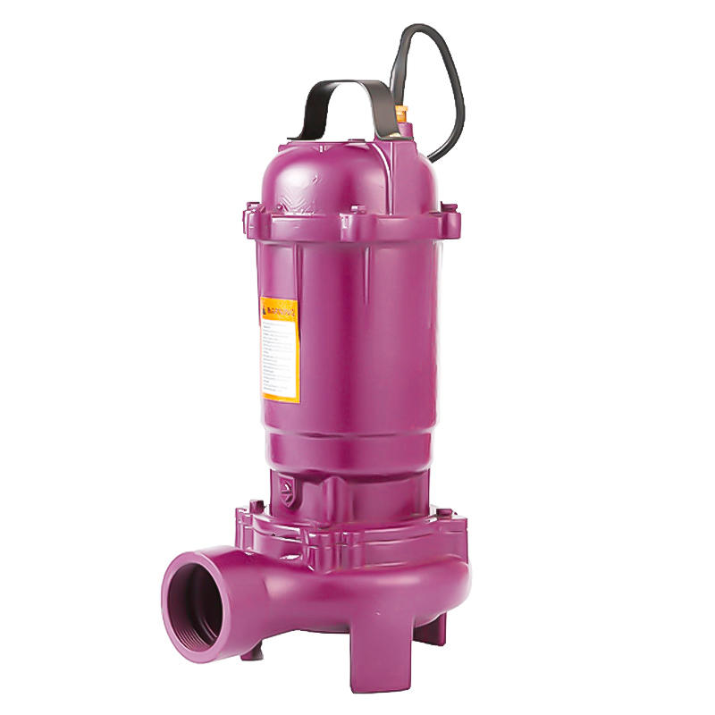 WQD 0.75kw 1hp cutting Sewage submersible pump with cut knife